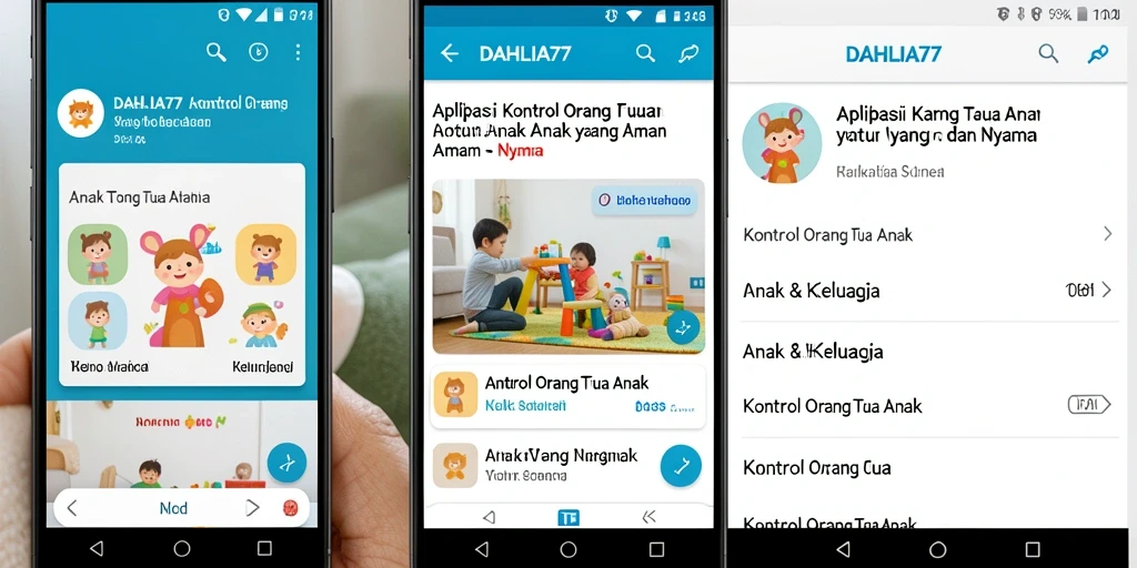 Antarmuka DAHLIA77 yang intuitif untuk kontrol orang tua.