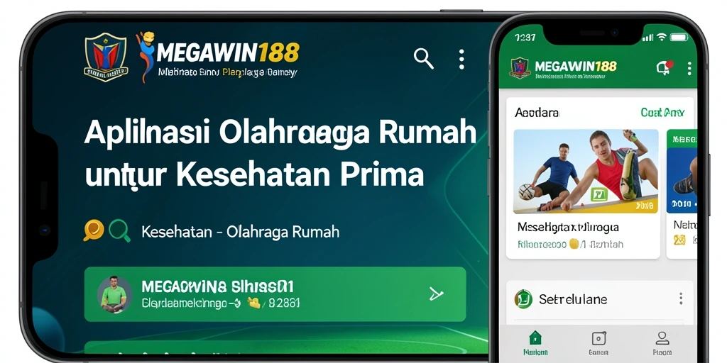 Antarmuka MEGAWIN188 yang user-friendly saat melakukan olahraga di rumah.
