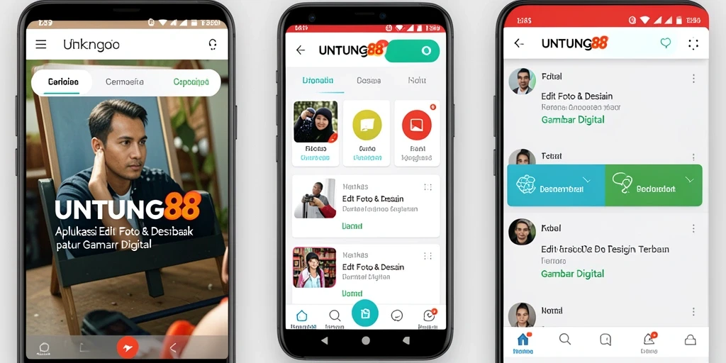 Screenshot utama UNTUNG88 menampilkan antarmuka pengguna yang intuitif dan fitur editing foto.