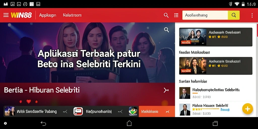 Tampilan antarmuka aplikasi WIN88 yang menarik dan informatif.